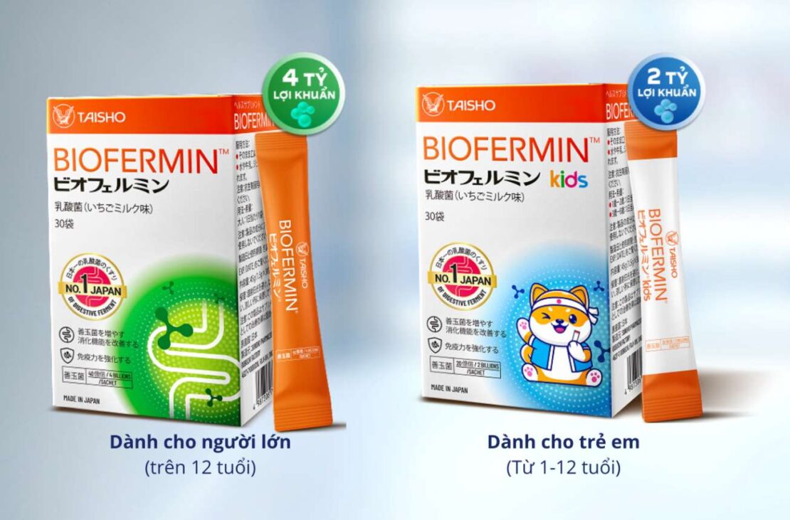 Biofermin - Men vi sinh số 1 Nhật Bản đồng hành chăm sóc hệ tiêu hóa cho cả gia đình