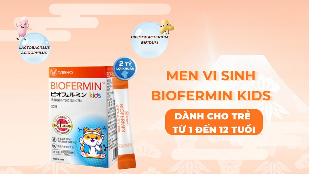Men vi sinh Nhật Bản Biofemrin Kids